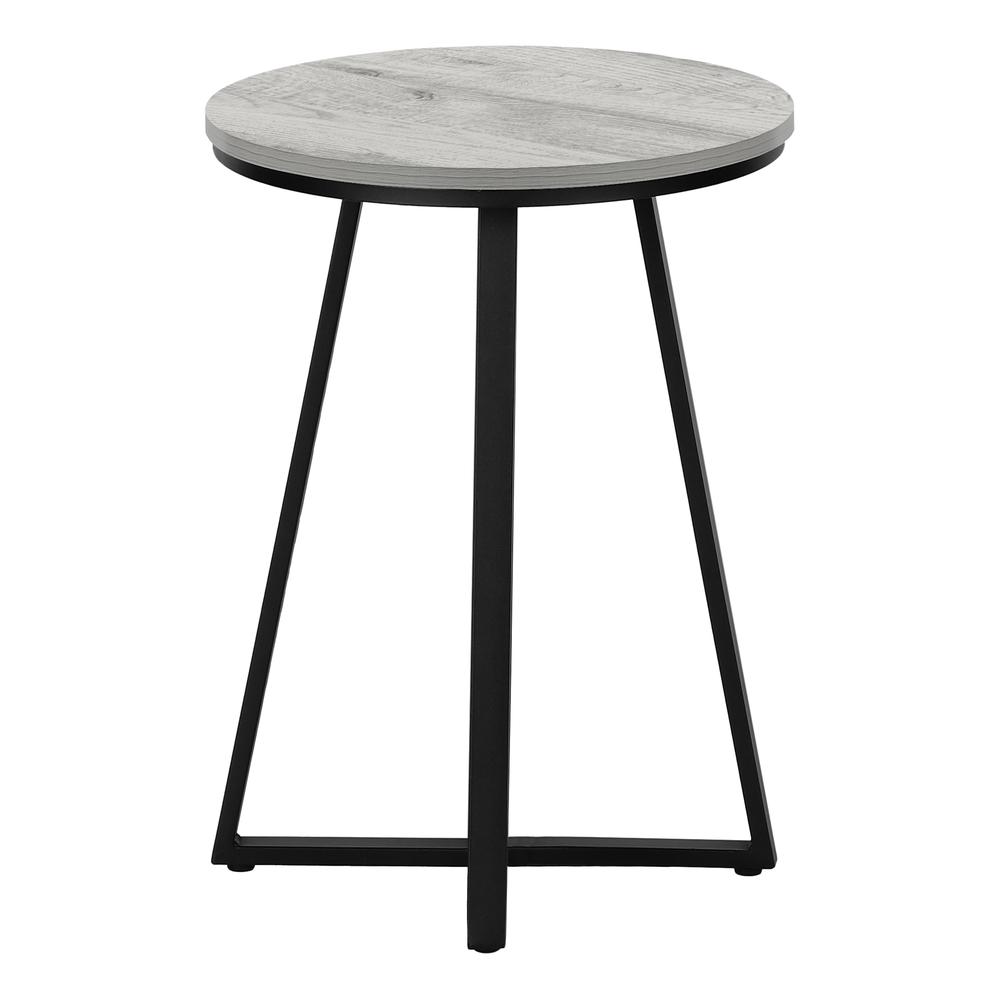 Accent Table, Side, Round, End, Nightstand, Lamp, Living Room, Bedroom, Grey