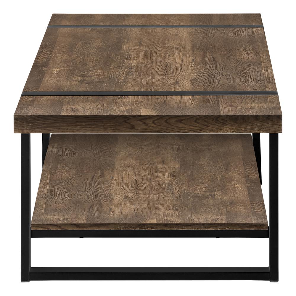 Coffee Table, Accent, Cocktail, Rectangular, Living Room, 48L, Brown Laminate