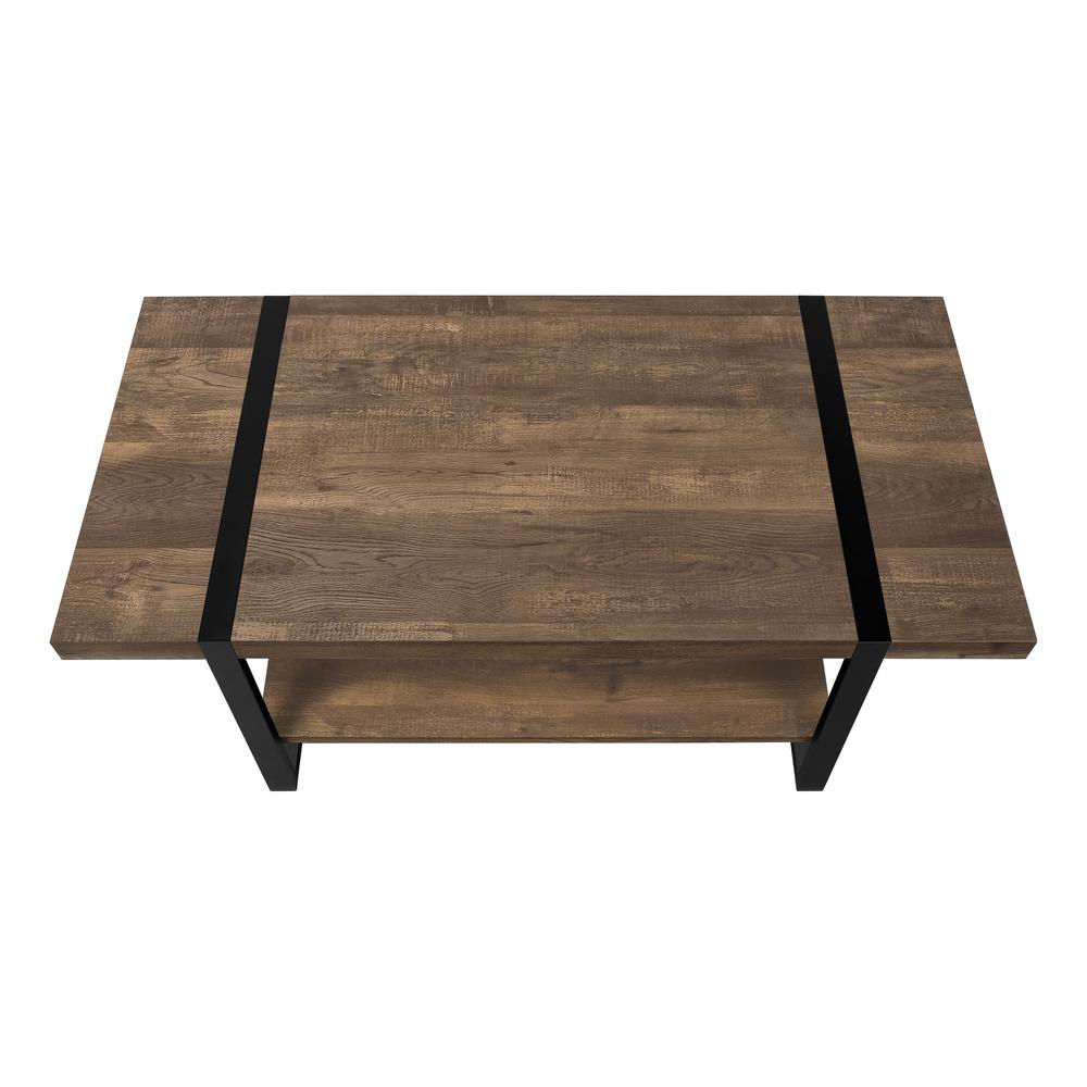 Coffee Table, Accent, Cocktail, Rectangular, Living Room, 48L, Brown Laminate