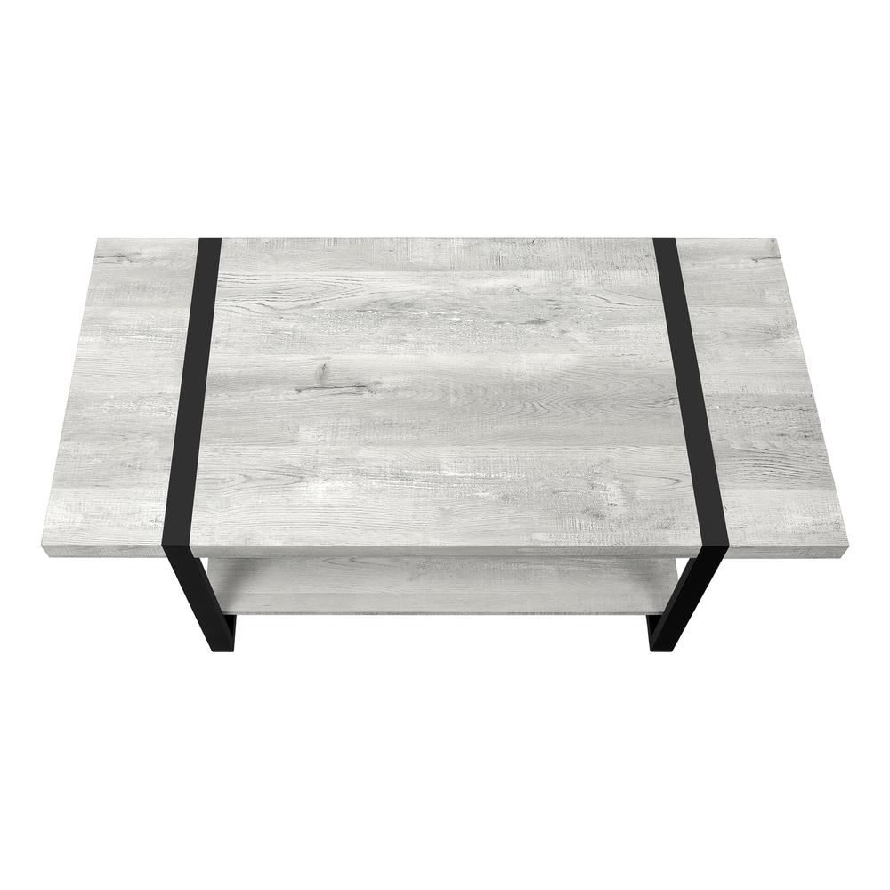 Coffee Table, Accent, Cocktail, Rectangular, Living Room, 48L, Grey Laminate