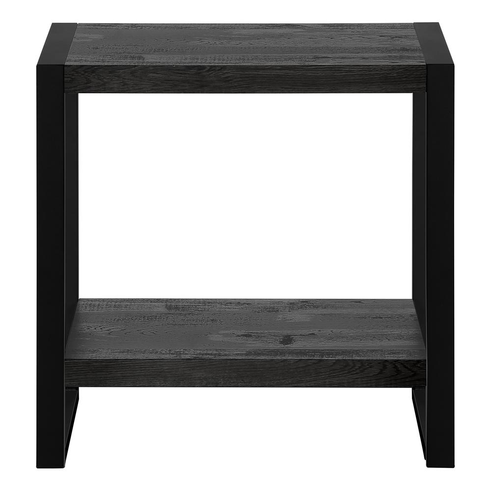 Accent Table, Side, End, Nightstand, Lamp, Living Room, Bedroom, Black Laminate