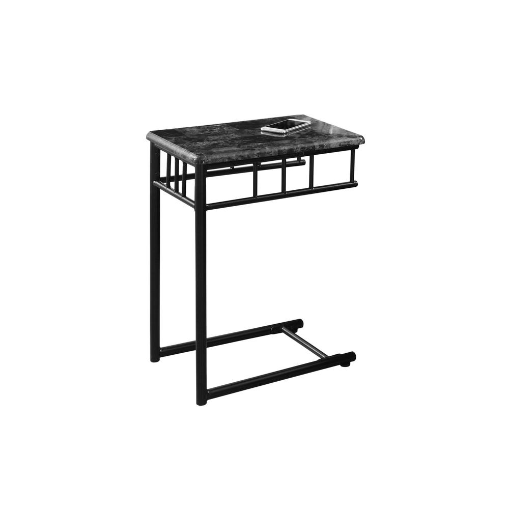 Accent Table, C-shaped, End, Side, Snack, Living Room, Bedroom