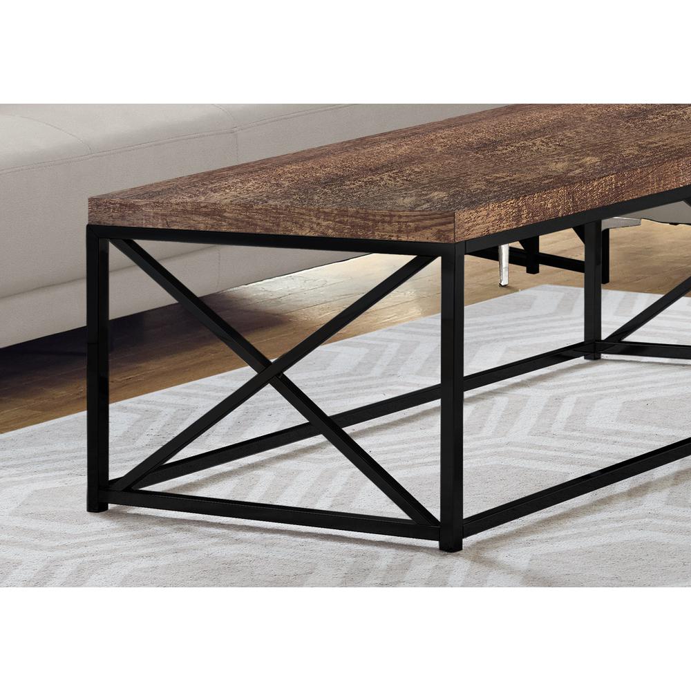 Coffee Table, Accent, Cocktail, Rectangular, Living Room, 44L, Brown Laminate