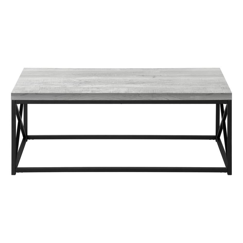 Coffee Table, Accent, Cocktail, Rectangular, Living Room, 44L, Grey Laminate