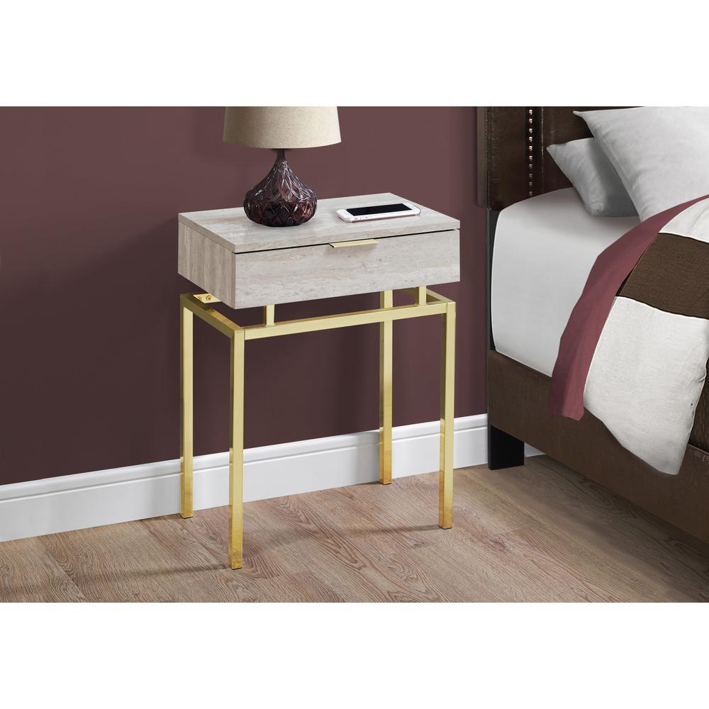 Accent Table, Side, End, Nightstand, Lamp, Storage Drawer, Living Room