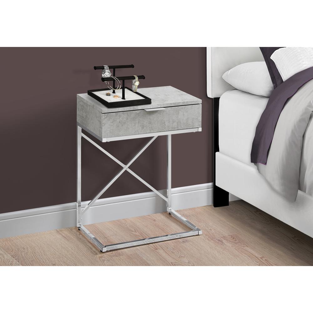 Accent Table, Side, End, Nightstand, Lamp, Storage Drawer, Living Room, Bedroom