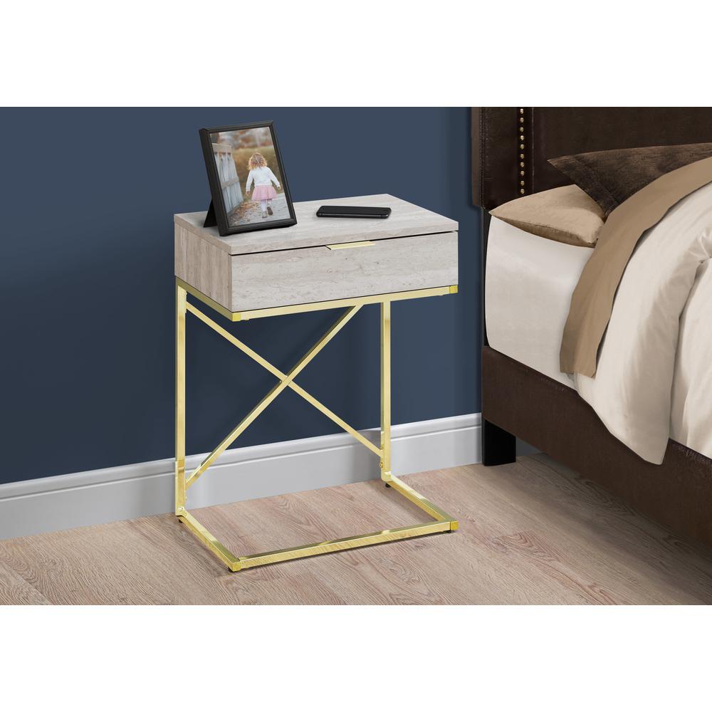 Accent Table, Side, End, Nightstand, Lamp, Storage Drawer, Living Room, Bedroom