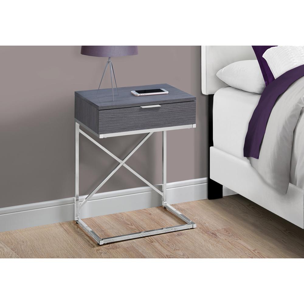 Accent Table, Side, End, Nightstand, Lamp, Storage Drawer, Living Room, Bedroom