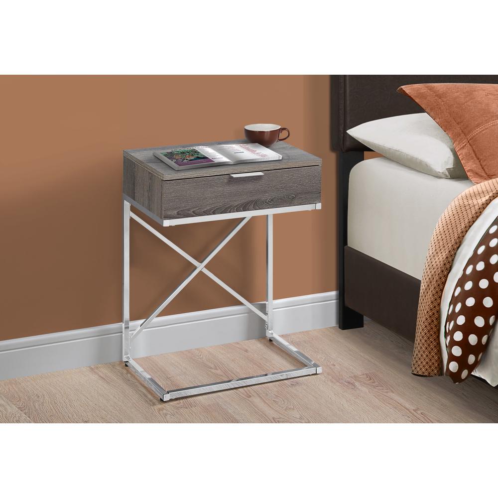 Accent Table, Side, End, Nightstand, Lamp, Storage Drawer, Living Room, Bedroom