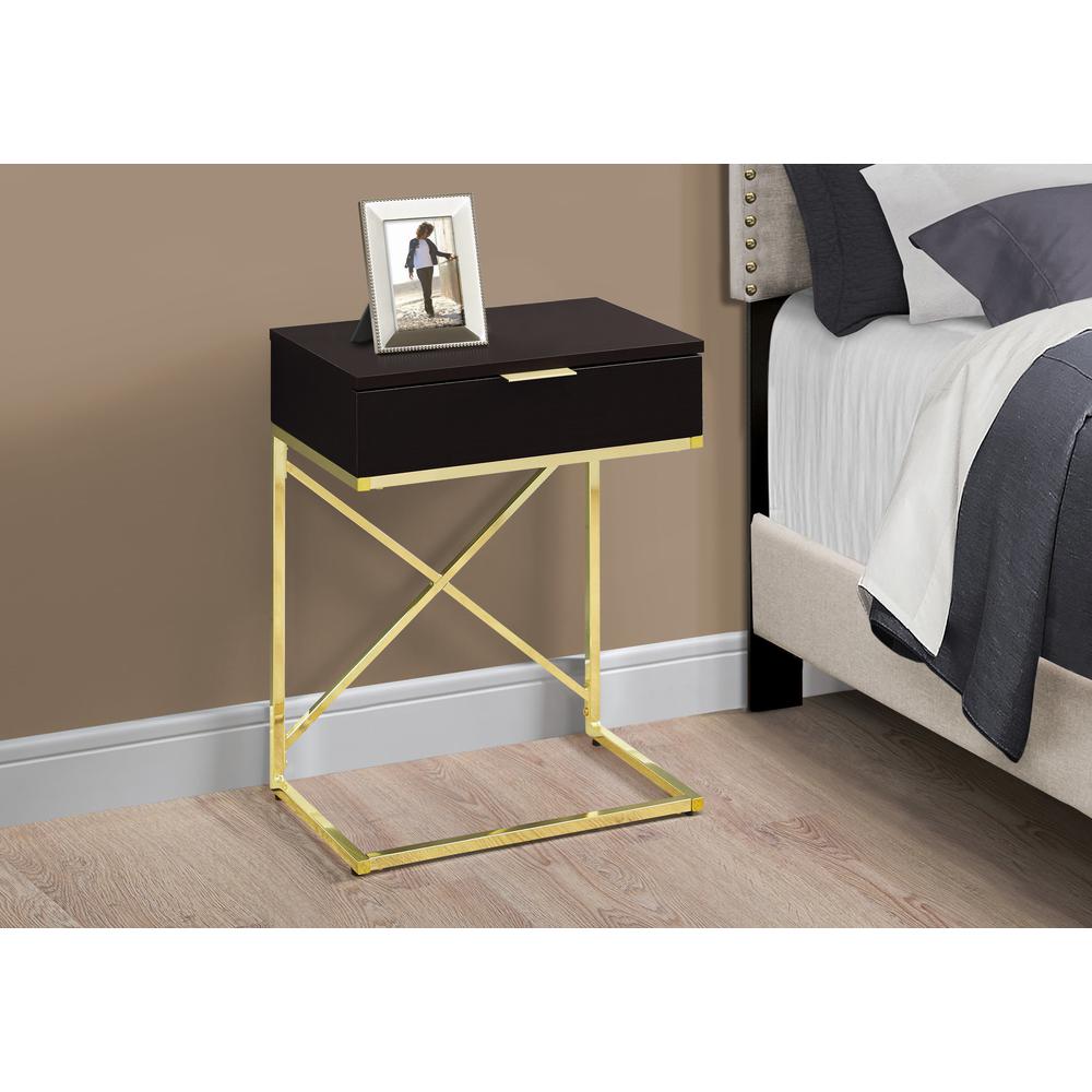 Accent Table, Side, End, Nightstand, Lamp, Storage Drawer, Living Room, Bedroom