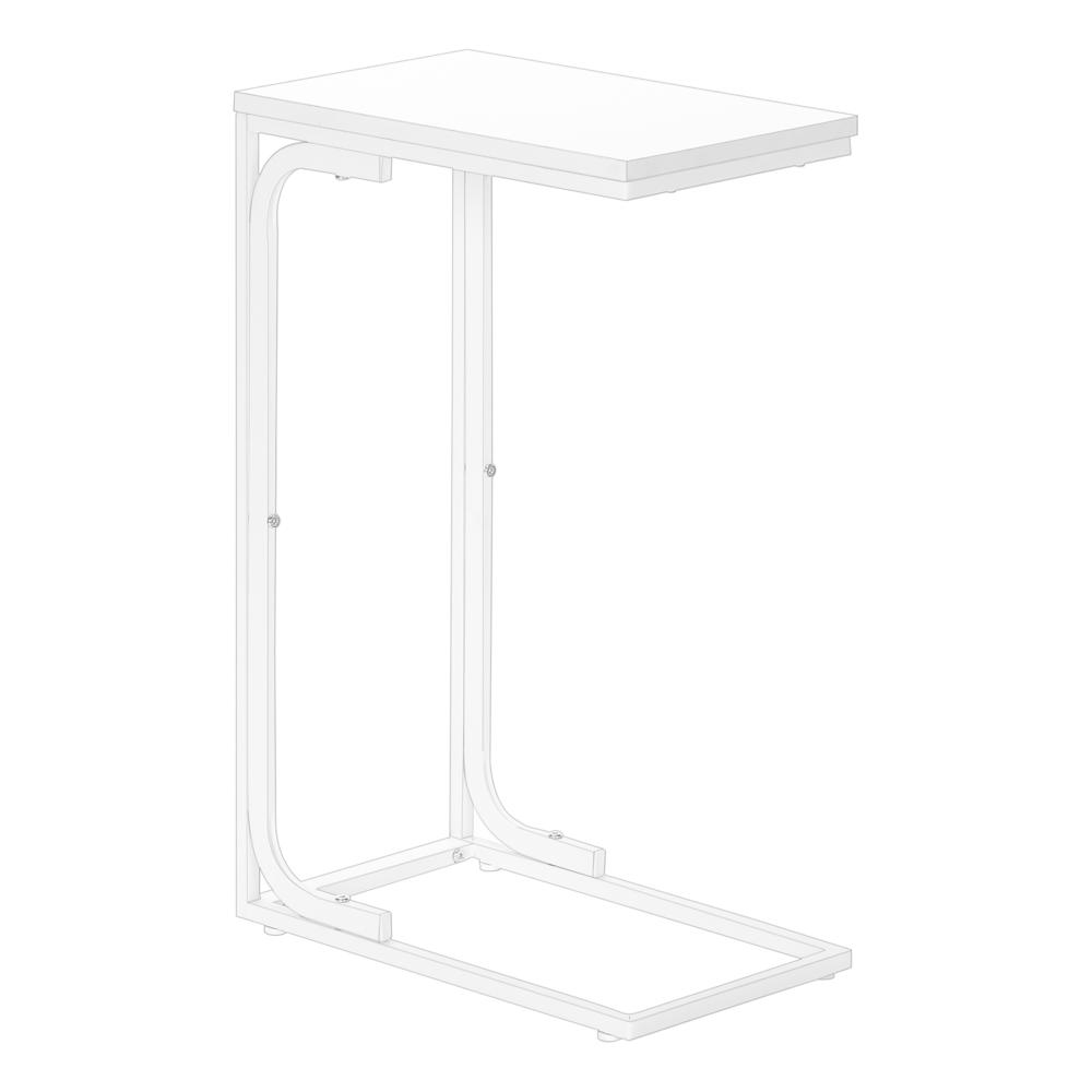 Accent Table, C-shaped, End, Side, Snack, Living Room, Bedroom