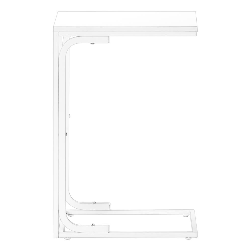 Accent Table, C-shaped, End, Side, Snack, Living Room, Bedroom