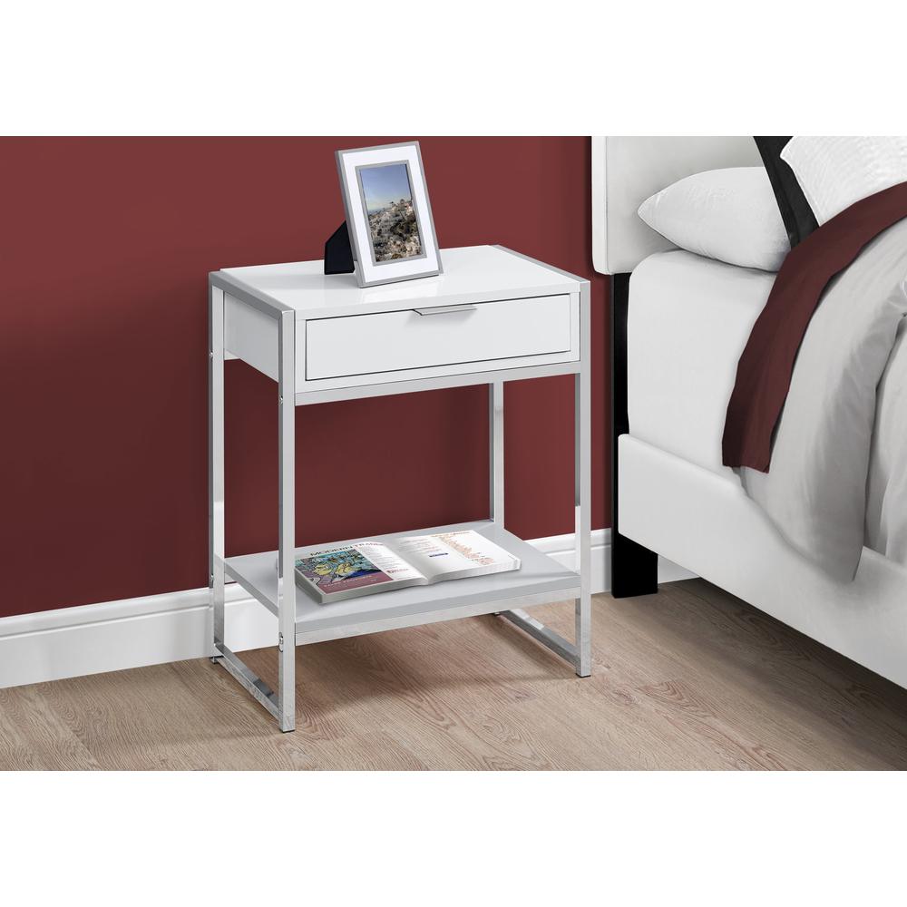Accent Table, Side, End, Nightstand, Lamp, Storage Drawer, Living Room, Bedroom