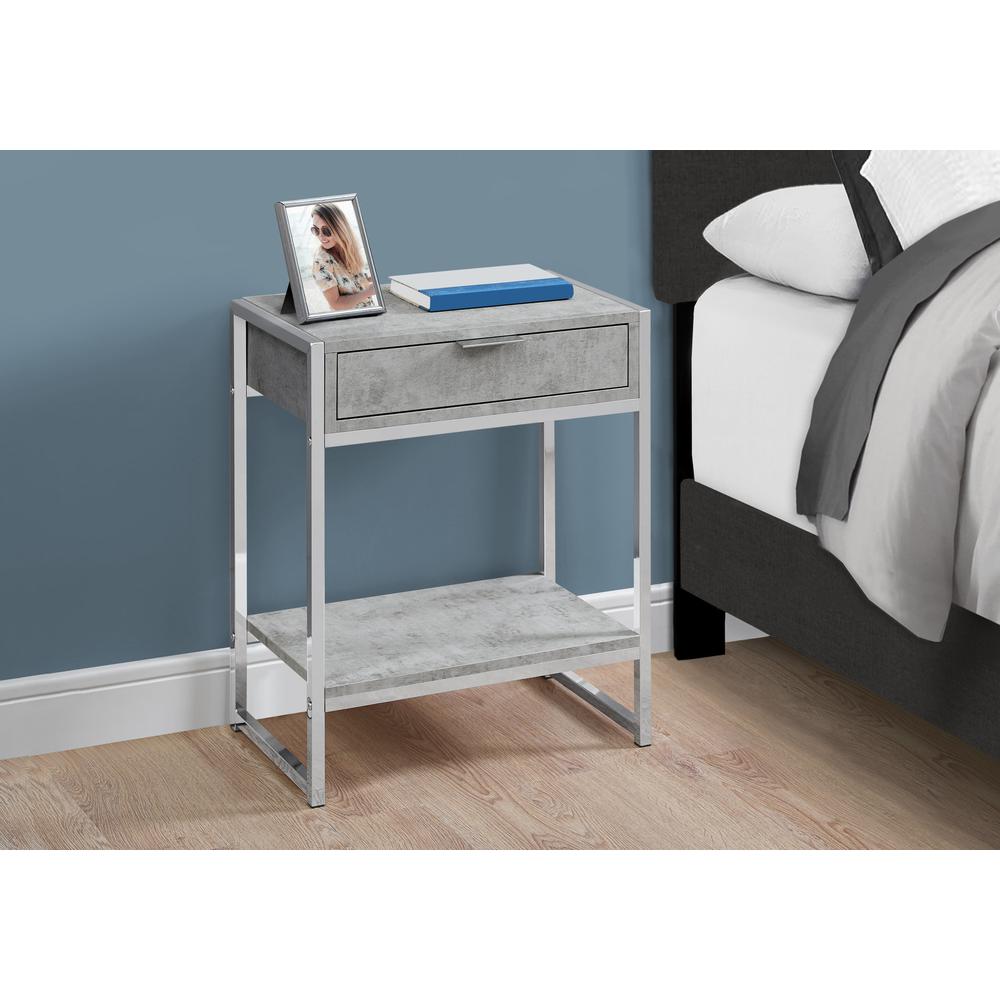 Accent Table, Side, End, Nightstand, Lamp, Storage Drawer, Living Room, Bedroom
