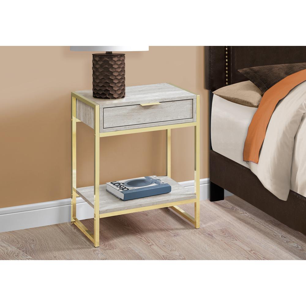 Accent Table, Side, End, Nightstand, Lamp, Storage Drawer, Living Room, Bedroom