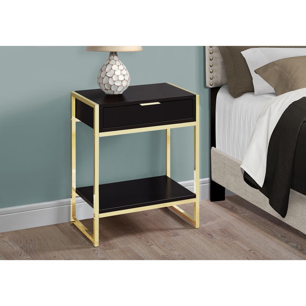Accent Table, Side, End, Nightstand, Lamp, Storage Drawer, Living Room, Bedroom
