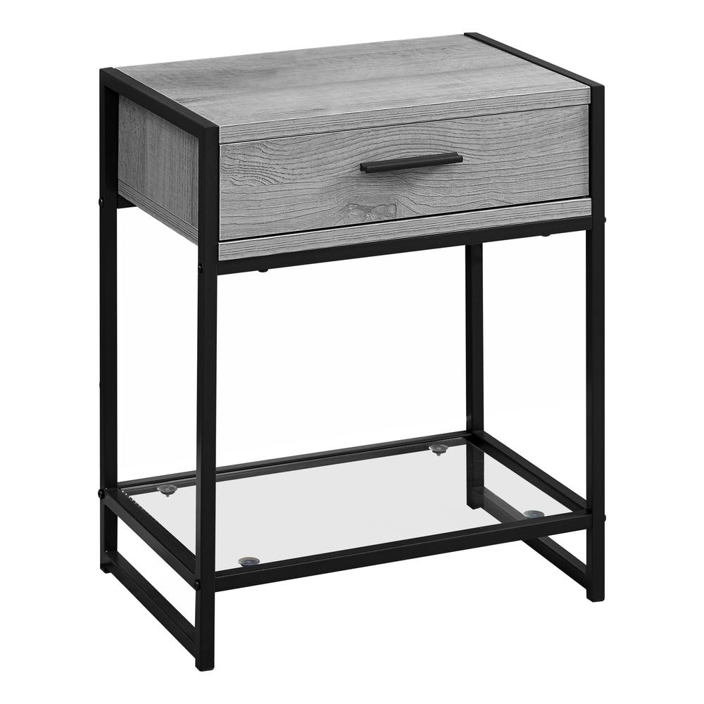 Accent Table, Side, End, Nightstand, Lamp, Storage Drawer, Living Room, Bedroom