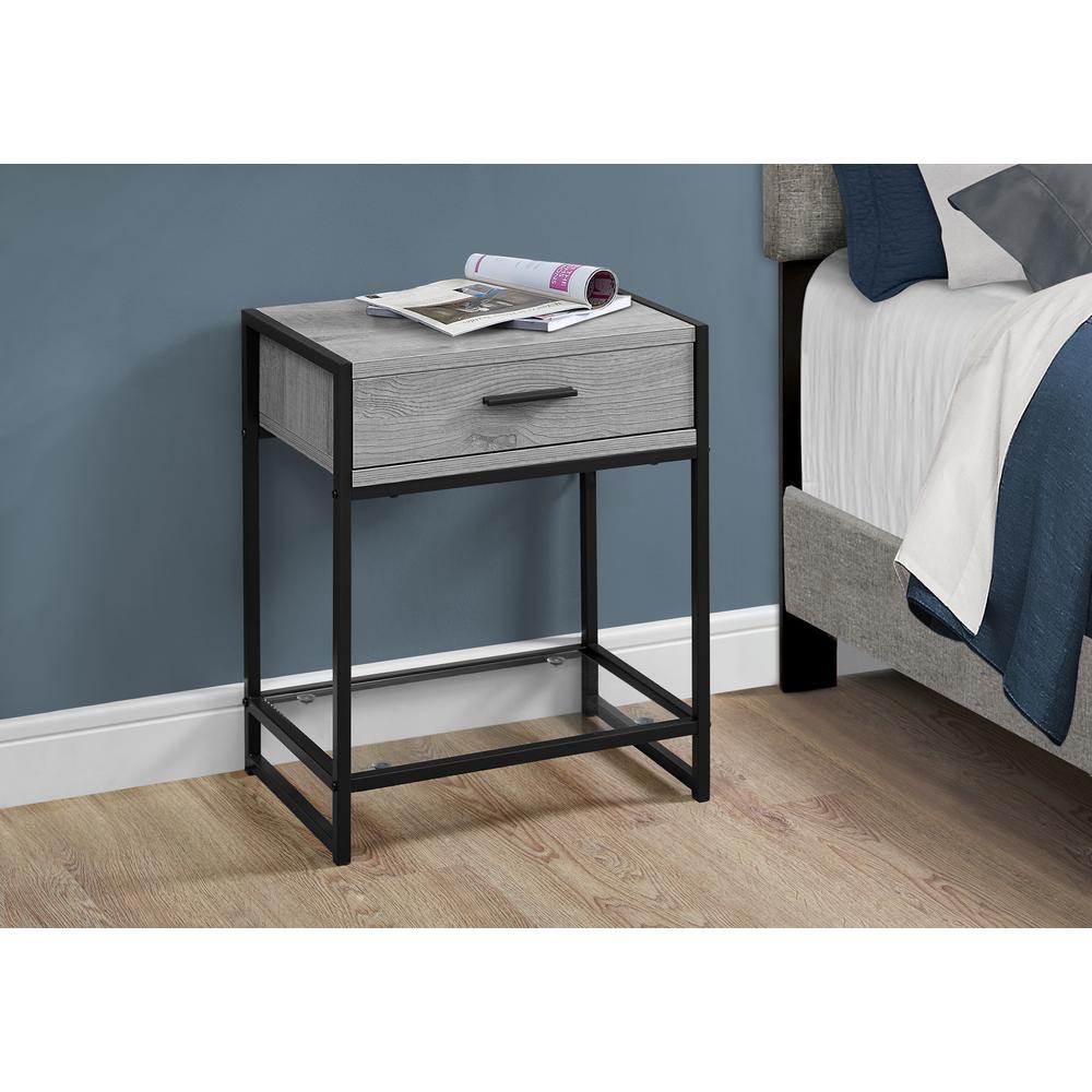 Accent Table, Side, End, Nightstand, Lamp, Storage Drawer, Living Room, Bedroom