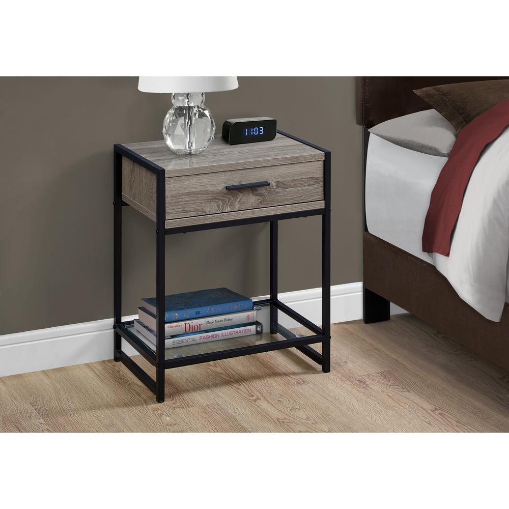 Accent Table, Side, End, Nightstand, Lamp, Storage Drawer, Living Room, Bedroom