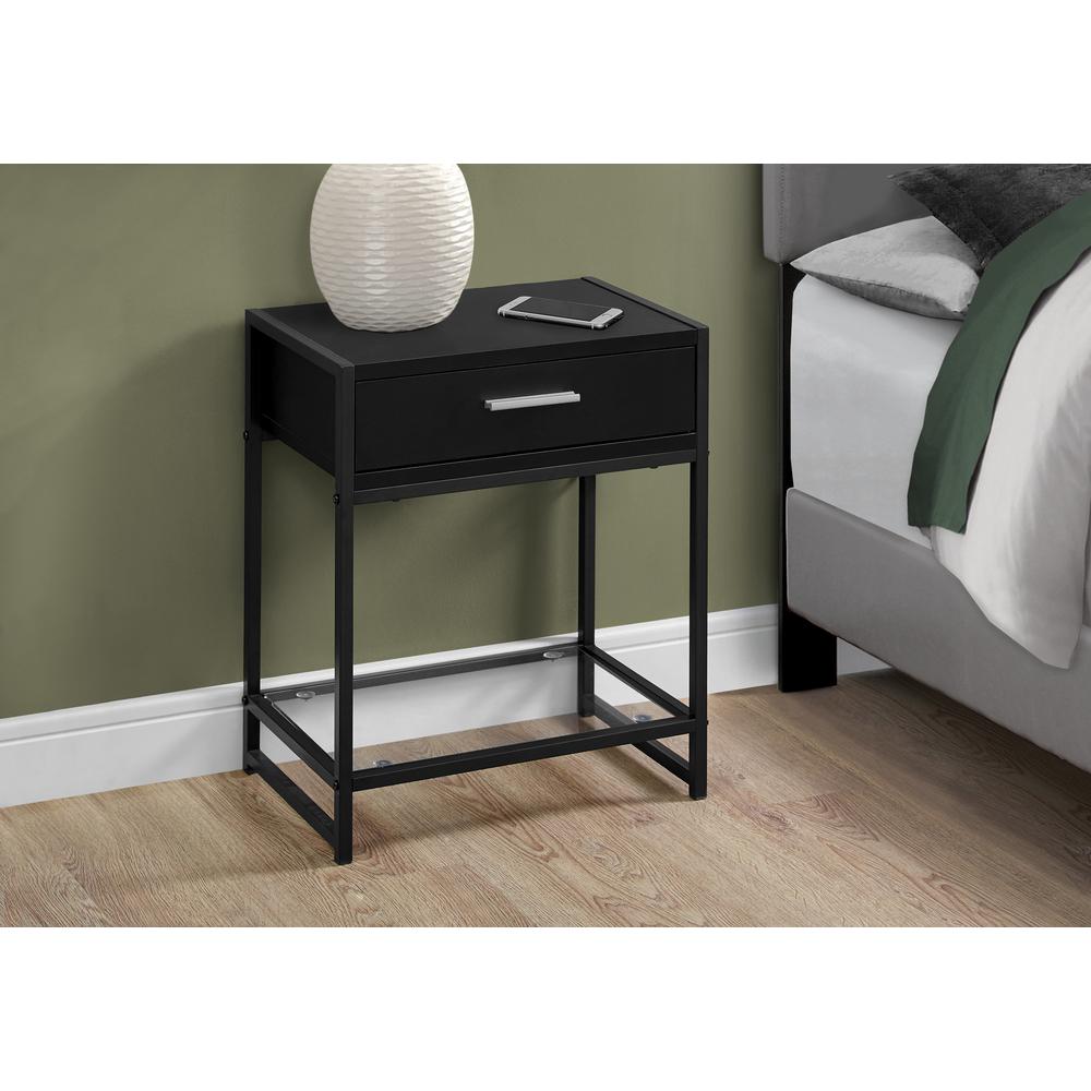 Accent Table, Side, End, Nightstand, Lamp, Storage Drawer, Living Room, Bedroom