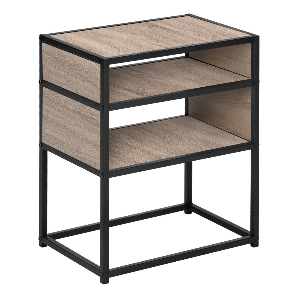 Accent Table, Side, End, Nightstand, Lamp, Living Room, Bedroom, Brown Laminate