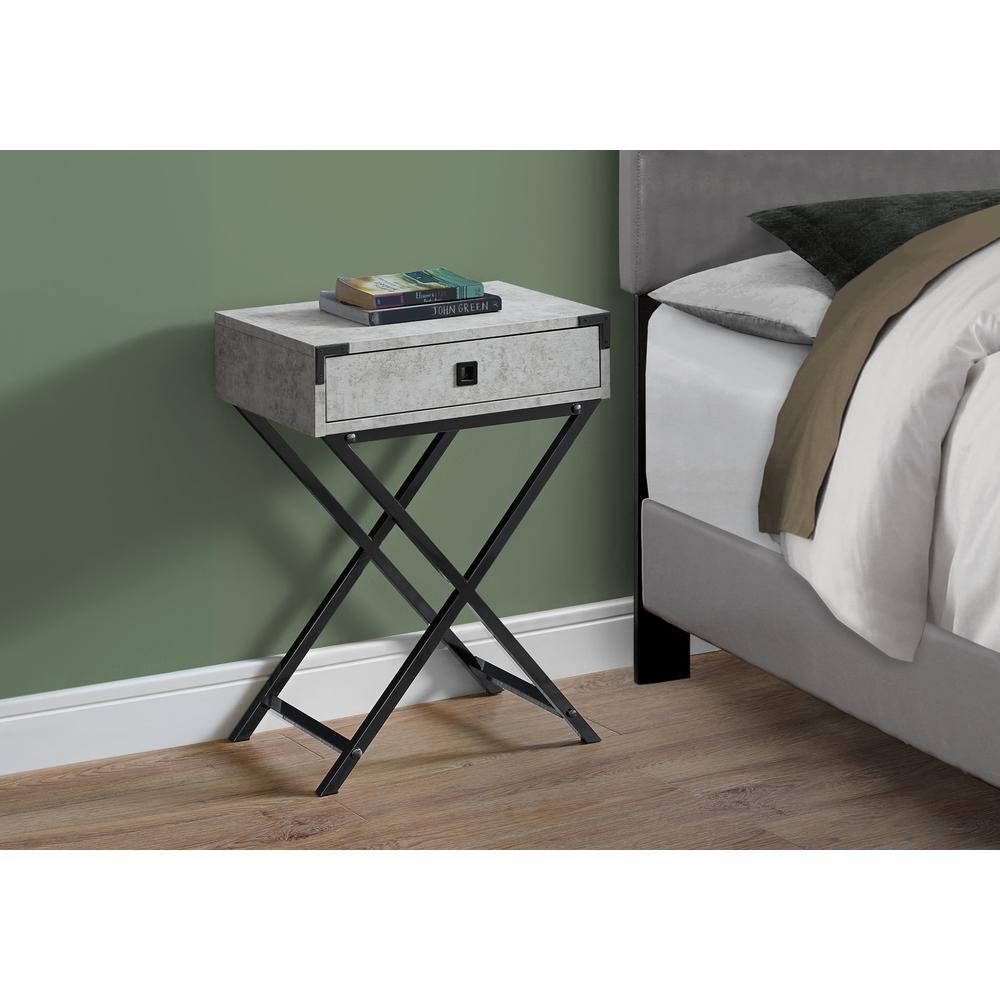 Accent Table, Side, End, Nightstand, Lamp, Storage Drawer, Living Room