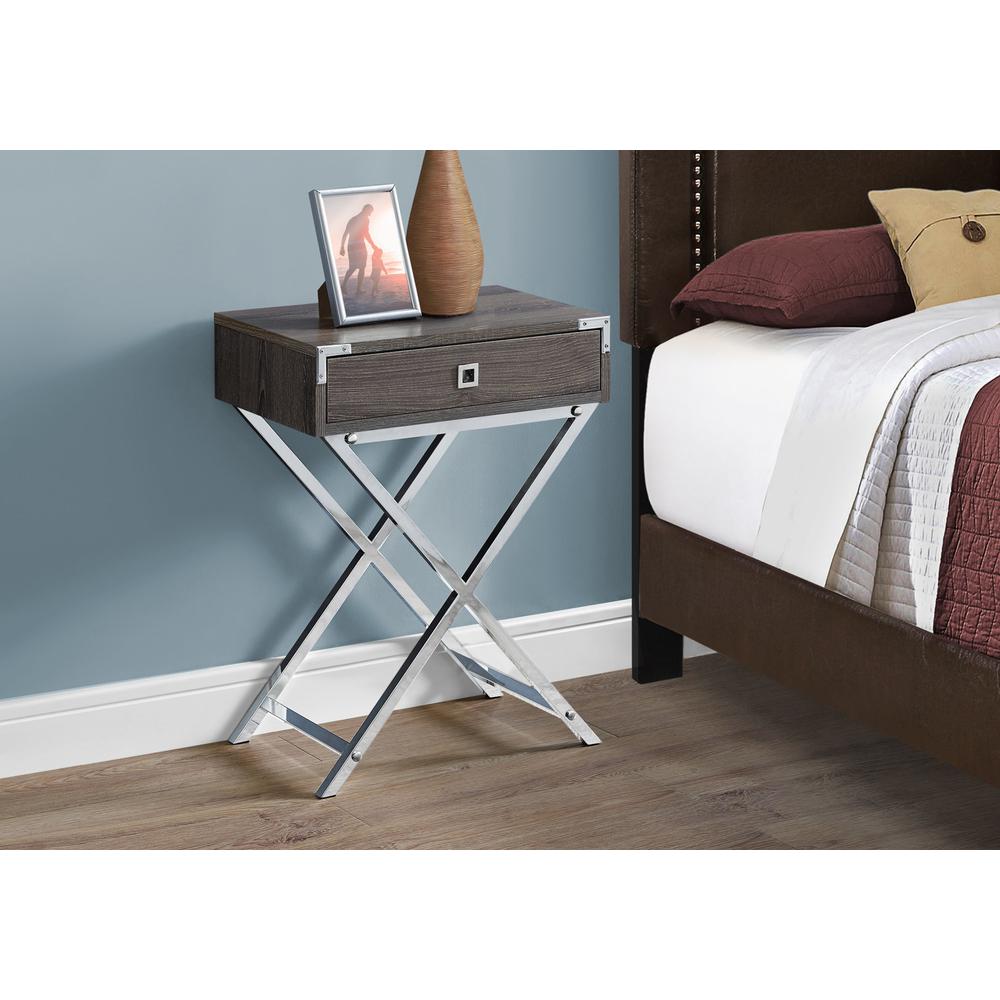 Accent Table, Side, End, Nightstand, Lamp, Storage Drawer, Living Room