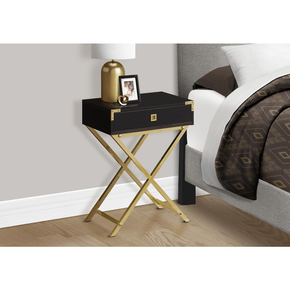 Accent Table, Side, End, Nightstand, Lamp, Storage Drawer, Living Room