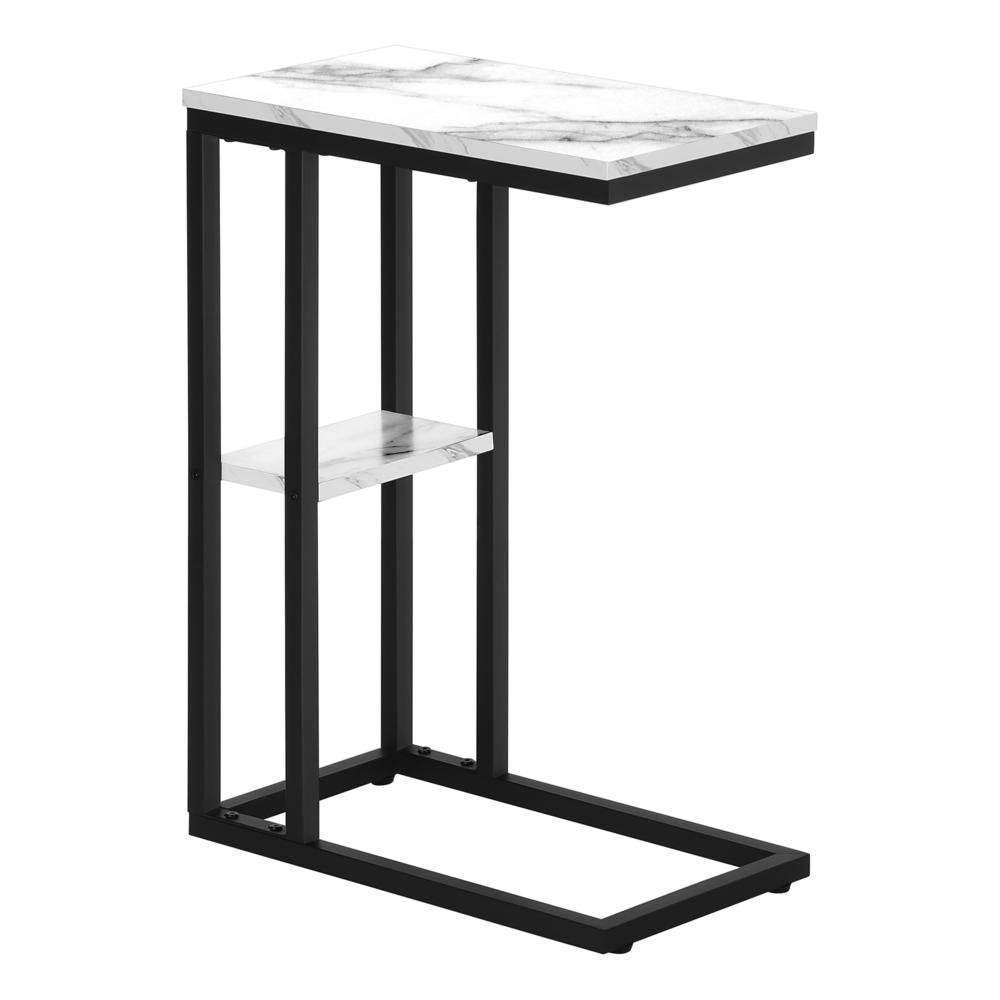 Accent Table, C-shaped, End, Side, Snack, Living Room, Bedroom