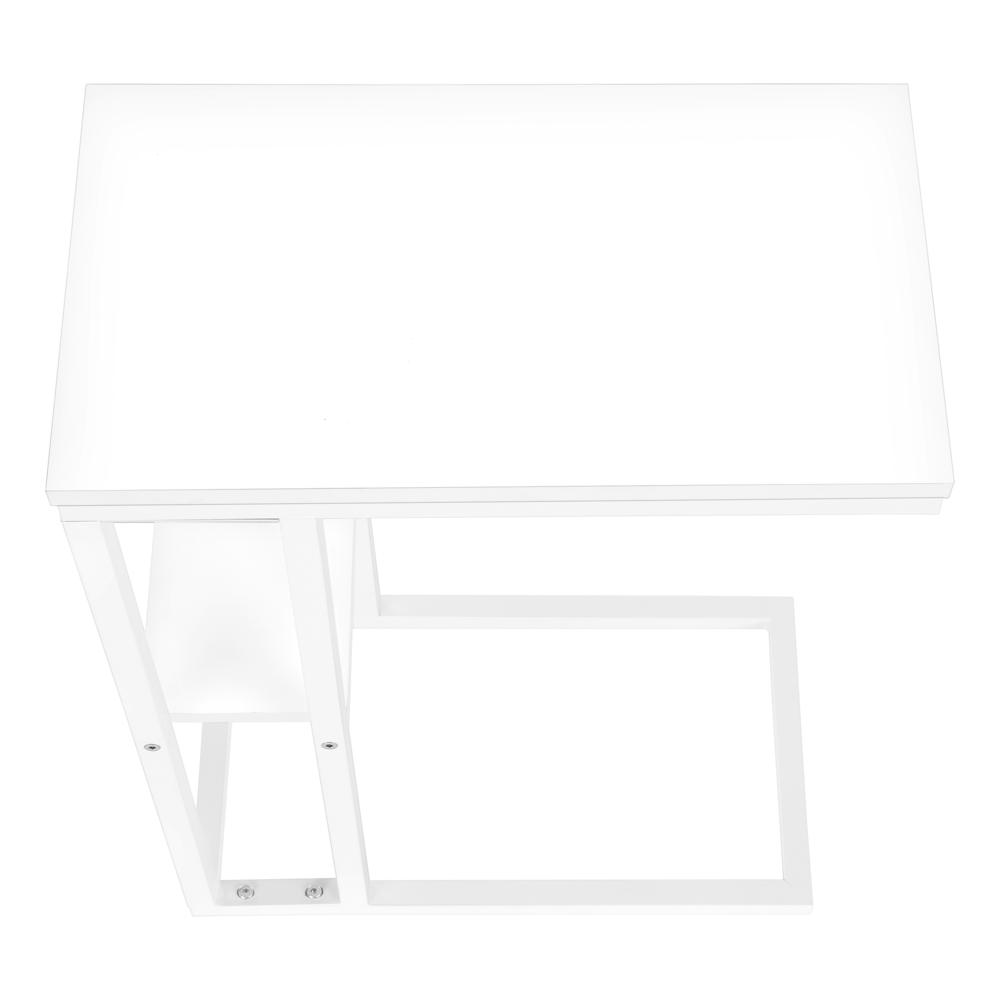 Accent Table, C-shaped, End, Side, Snack, Living Room, Bedroom