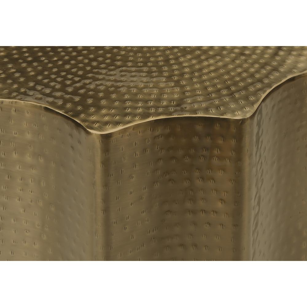 Accent Table, Drum, Side, End, Nightstand, Lamp, Living Room, Bedroom, Gold