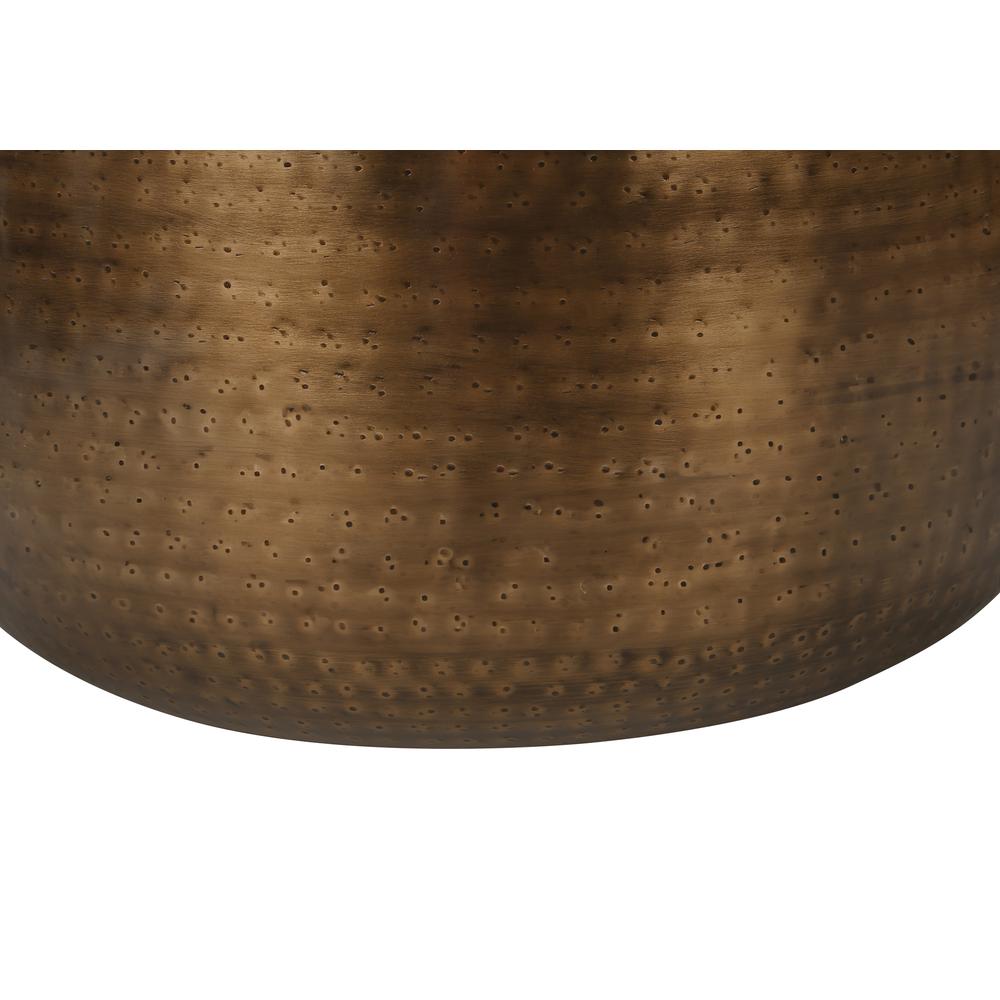 Accent Table, Drum, Side, End, Nightstand, Lamp, Living Room, Bedroom, Copper