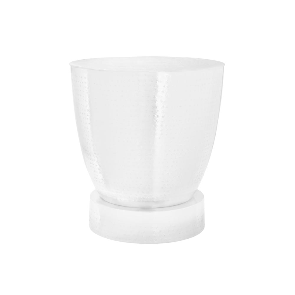 Accent Table, Drum, Side, End, Nightstand, Lamp, Living Room, Bedroom, White