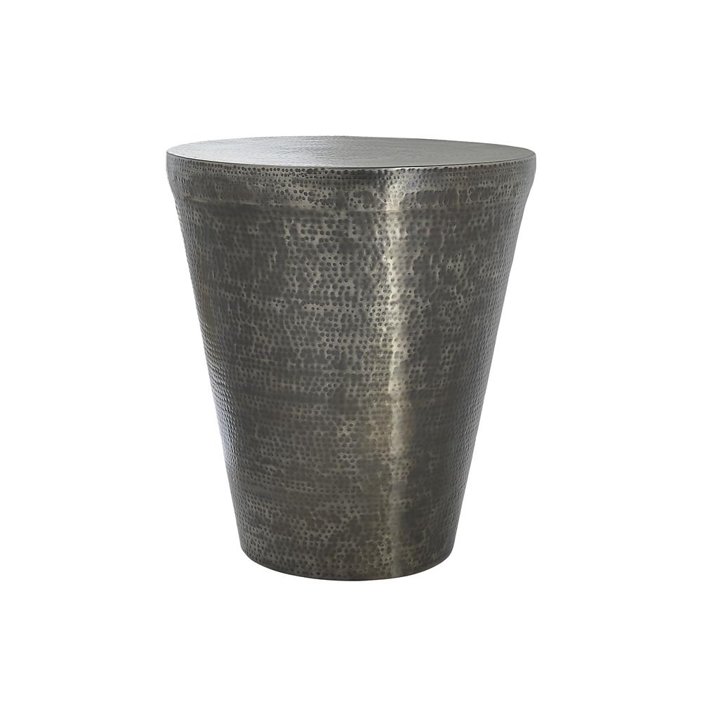 Accent Table, Drum, Side, End, Nightstand, Lamp, Living Room, Bedroom, Grey