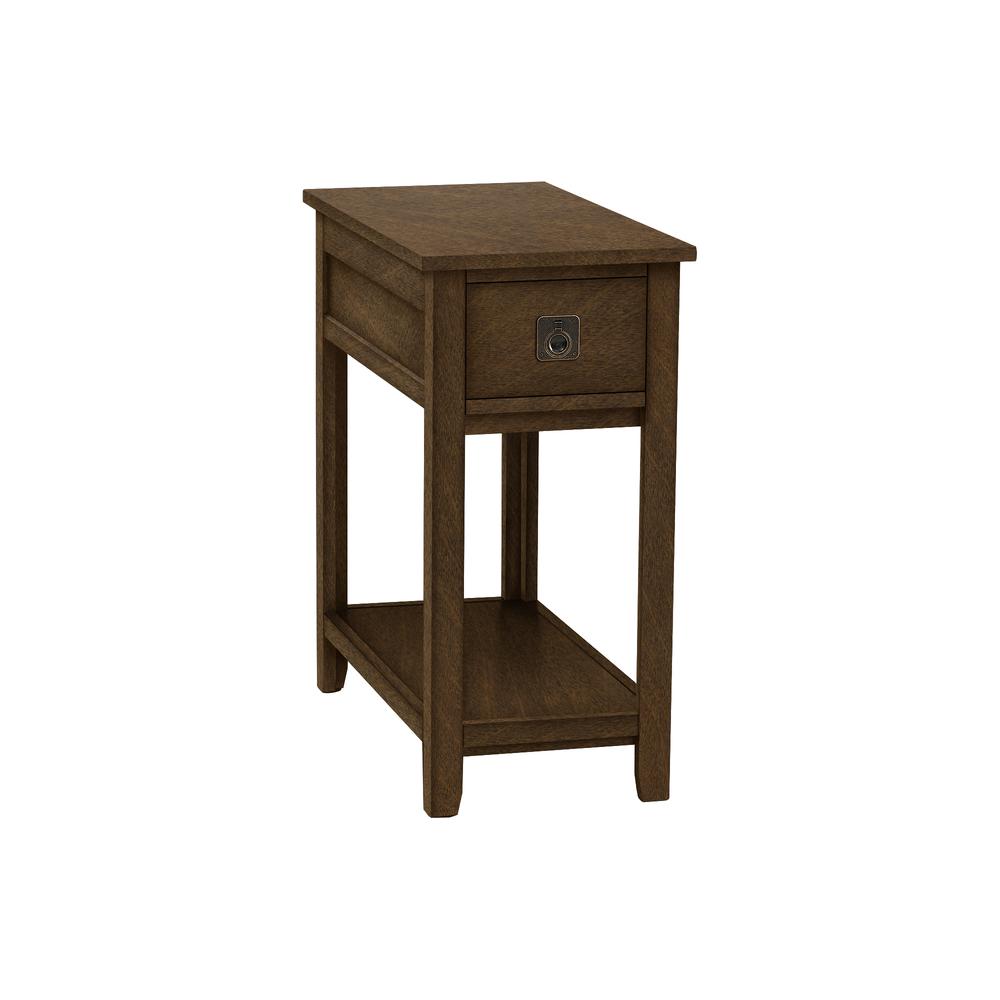 Accent Table, End, Side Table, Nightstand, Bedroom, Narrow, Storage Drawer
