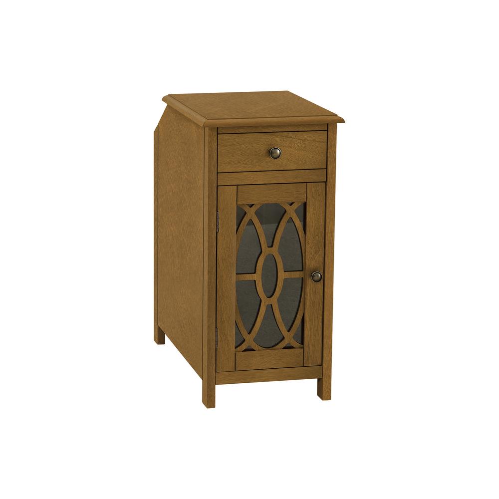 Accent Table, Side Table, End, Narrow, Nightstand, Bedroom, Storage Drawer