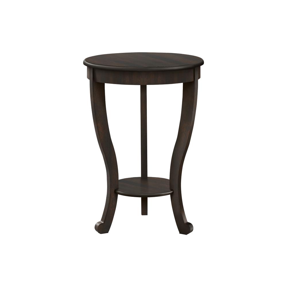Accent Table, 2 Tier, Bedroom, End, Lamp, Nightstand, Round, Side Table