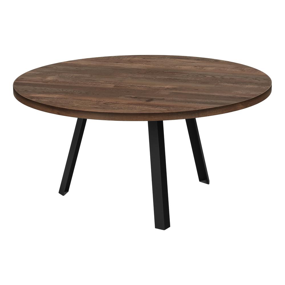 Coffee Table, Accent, Cocktail, Round, Living Room, 36dia, Brown Laminate