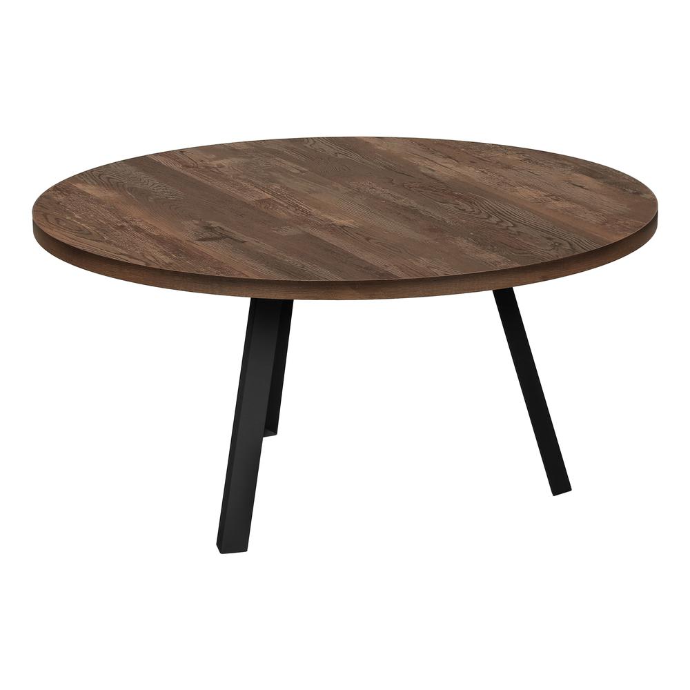 Coffee Table, Accent, Cocktail, Round, Living Room, 36dia, Brown Laminate