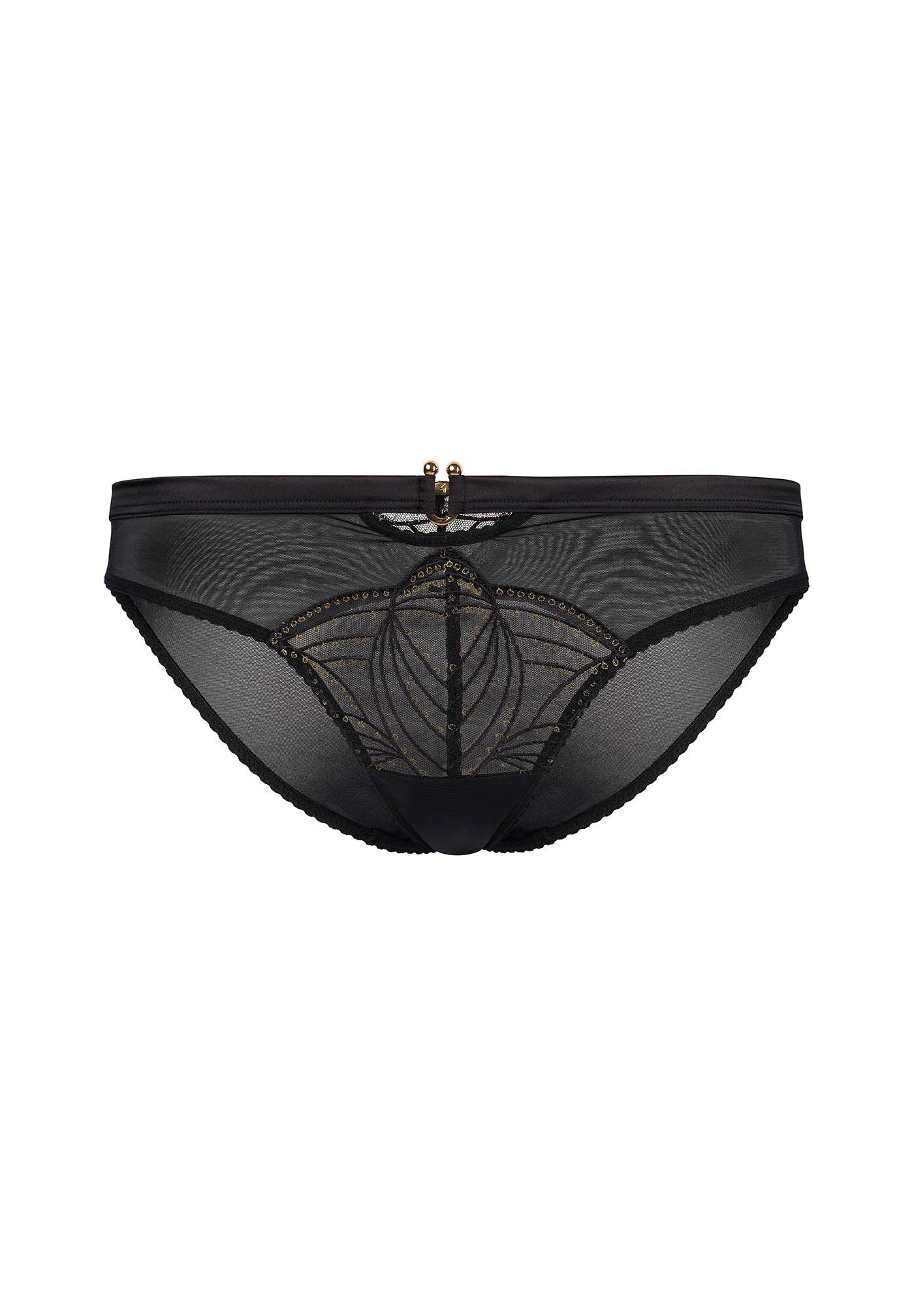 Sexy Sheer Embroidered Bikini Panty Lightweight Fit