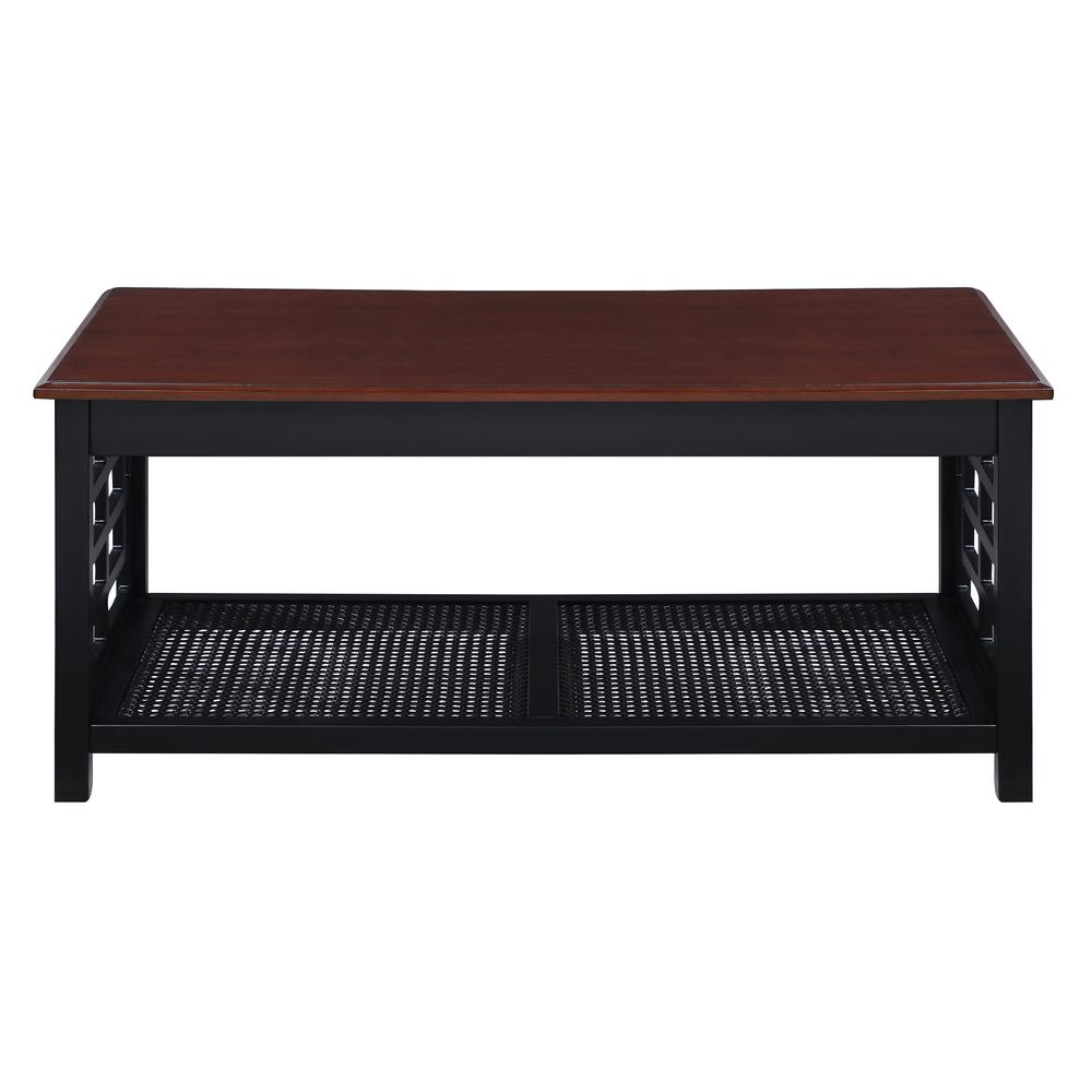 Oxford Coffee Table, Black Frame / Cherry Top