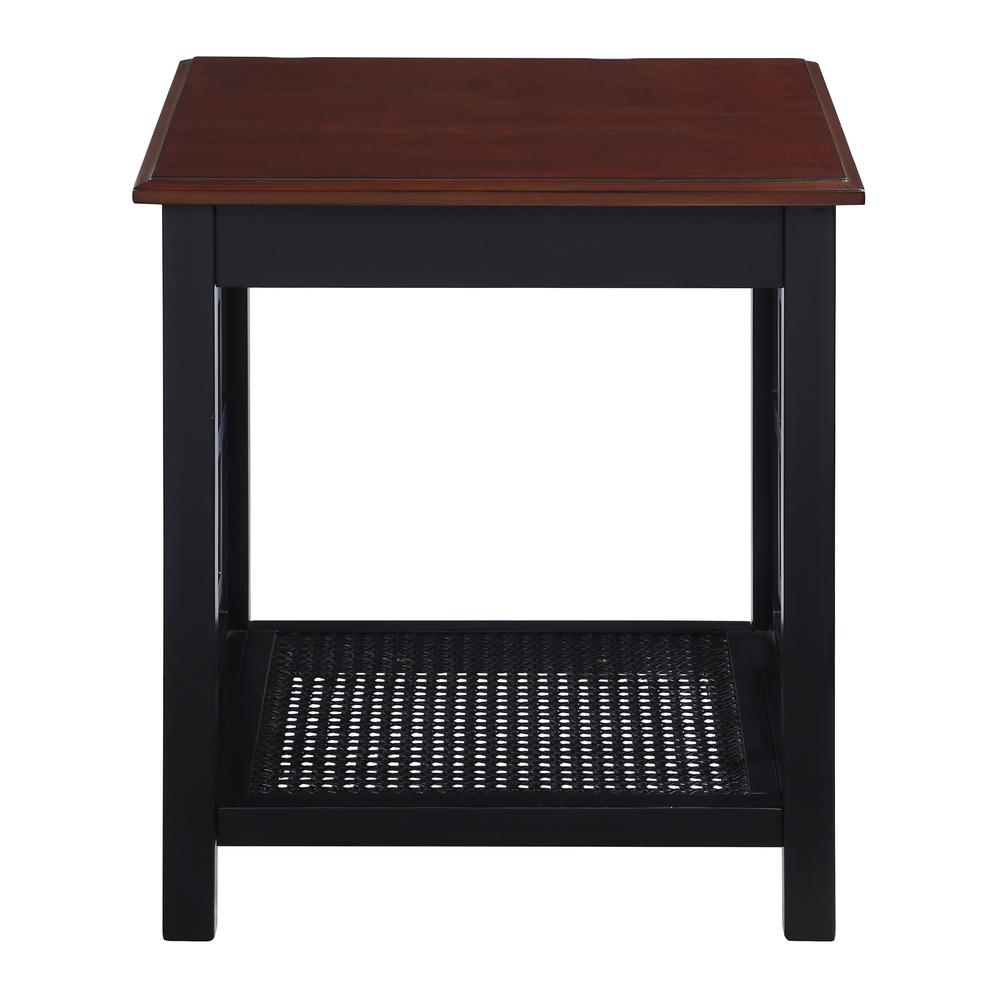 Oxford Side Table, Black Frame / Cherry Top