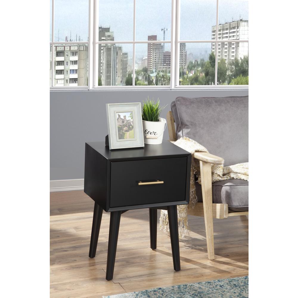 Flynn End Table, Black