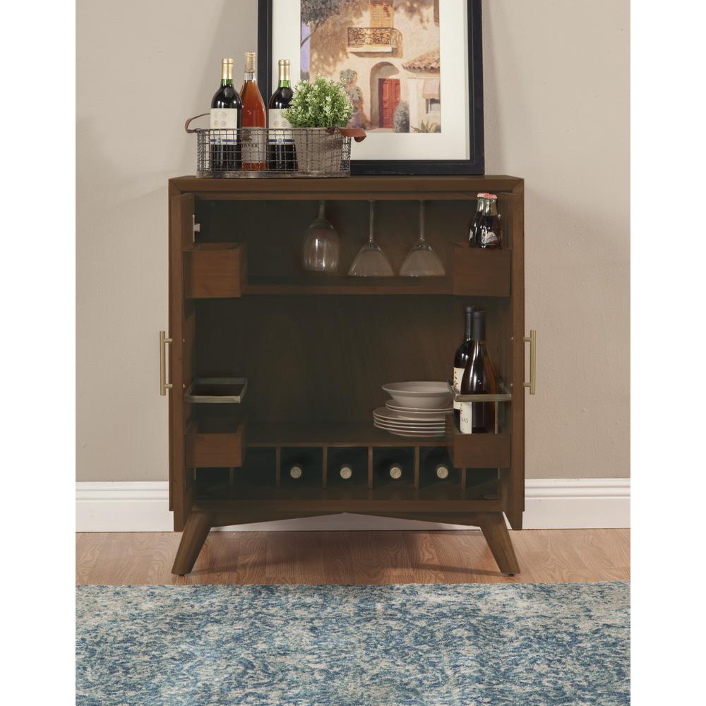 Flynn Small Bar Cabinet, Walnut