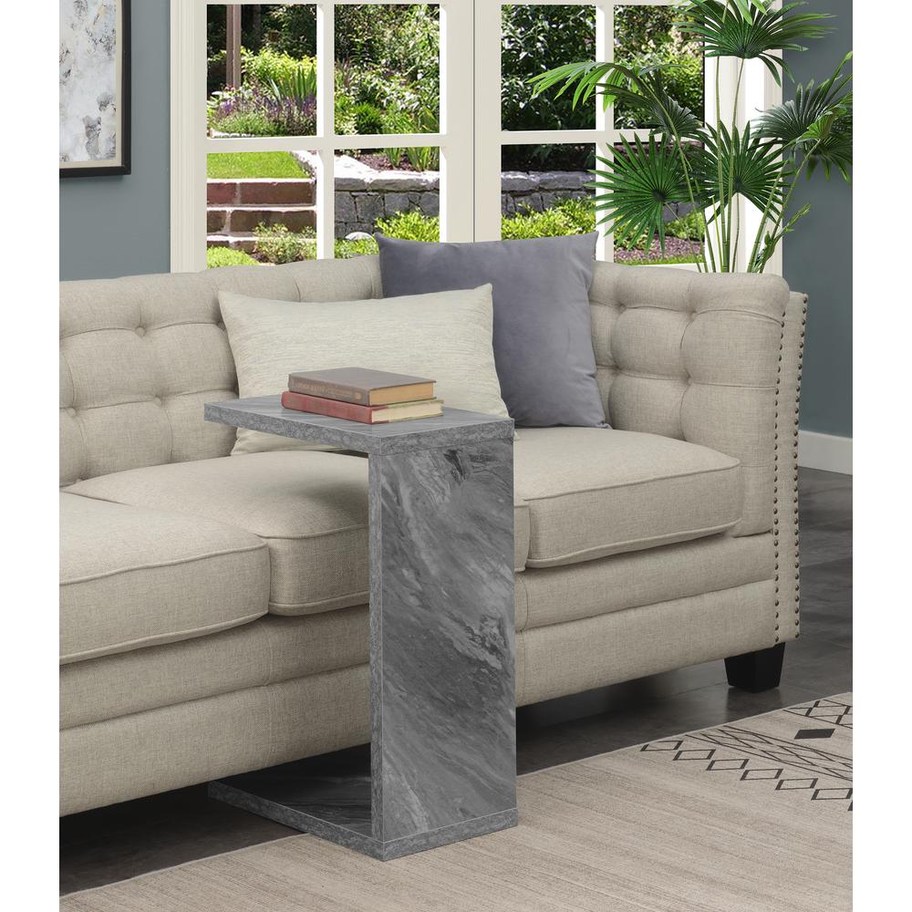 Northfield Admiral C End Table -Gray Faux Marble