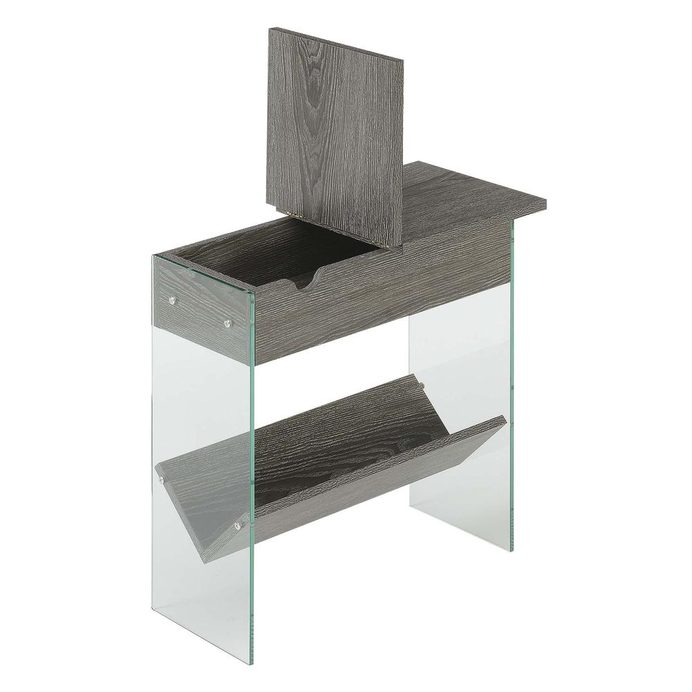 SoHo Electric Flip Top End Table