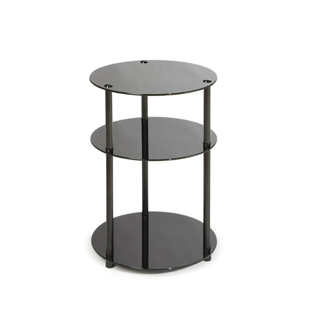 Designs2Go Classic Glass 3 Tier Round Table