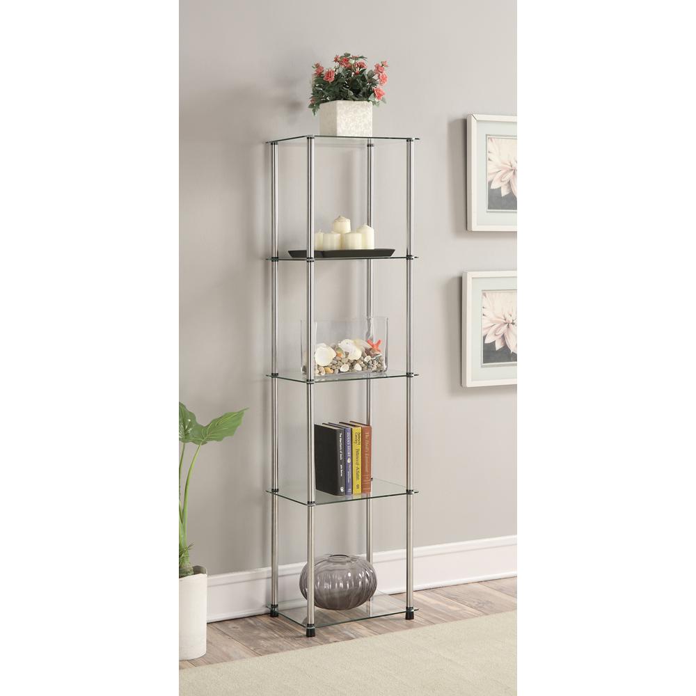 Designs2Go Classic Glass 5 Tier Glass Tower
