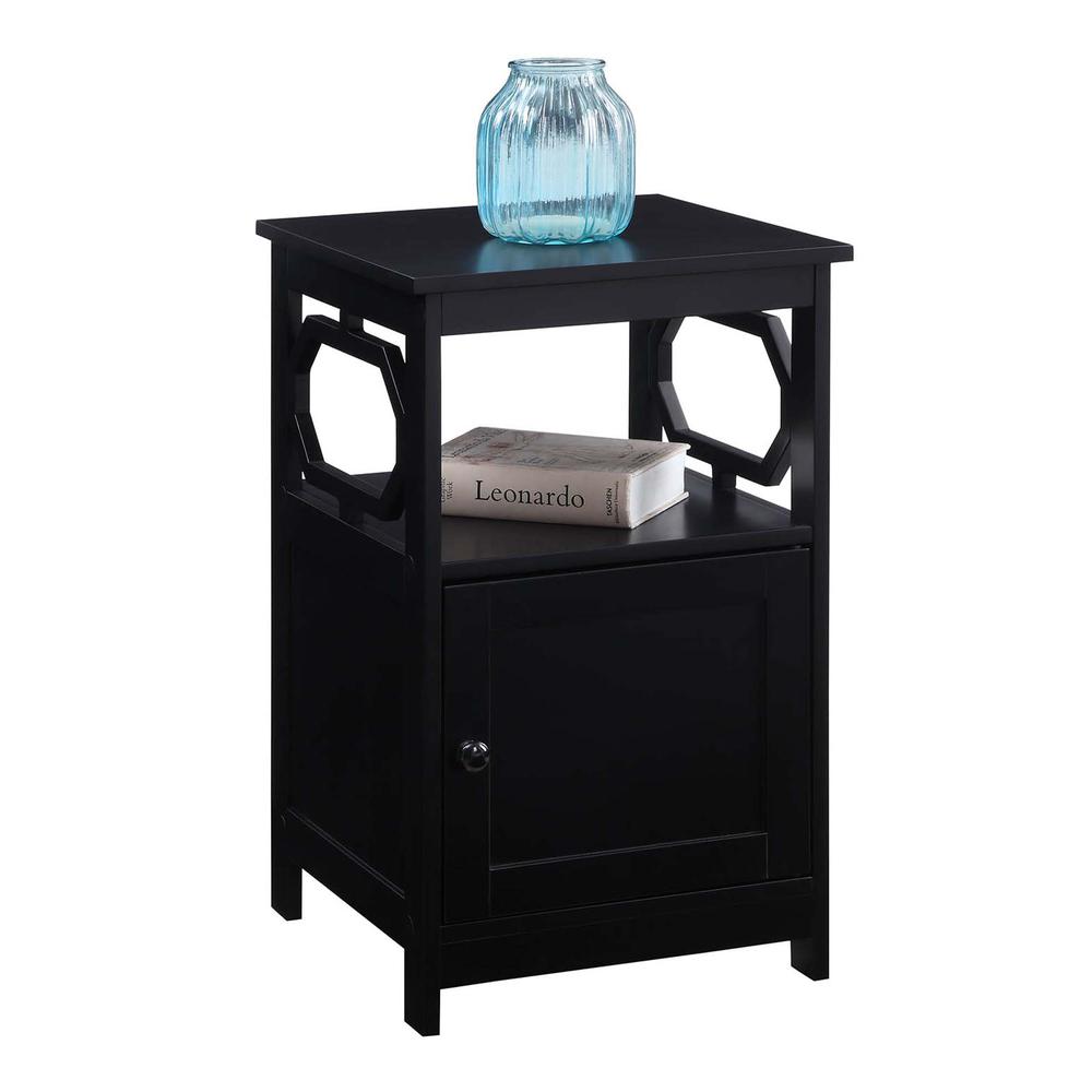 Omega End Table with Cabinet