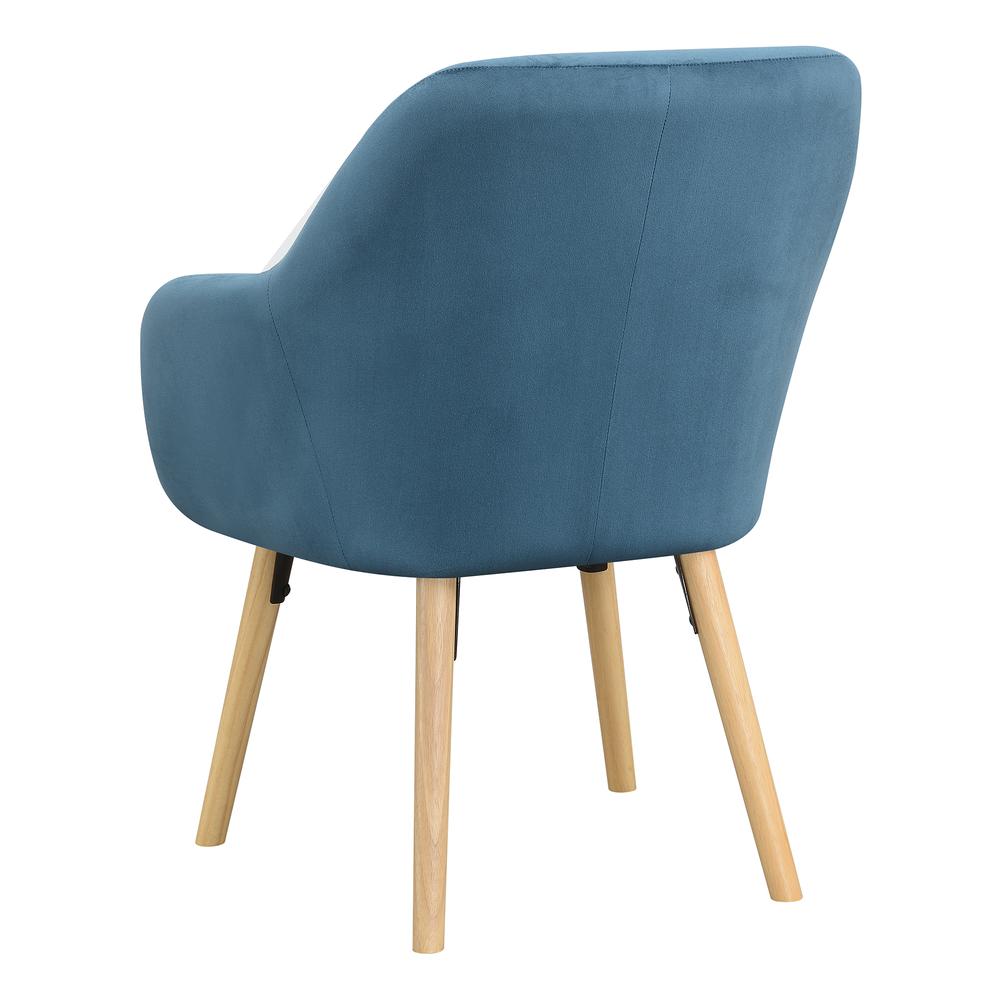 Take a Seat Charlotte Accent Chair, Blue Velvet